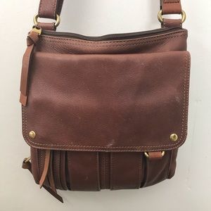 Fossil Morgan Traveler Crossbody Leather Bag